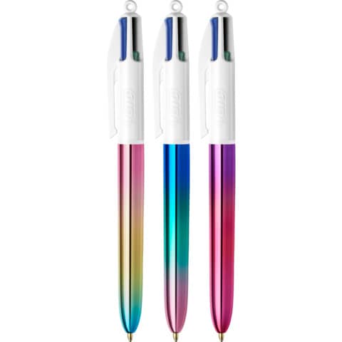 Espositore 30 penne a sfera a scatto Bic 4 Colours Gradient 511031